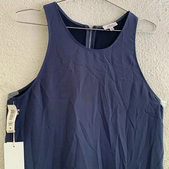 Wilfred Aritzia NWT Blue A Line Sleeveless Dress Size Medium - Picture 3 of 9